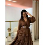 Vestido Aline Marrom