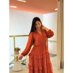 Vestido Aline Terracota