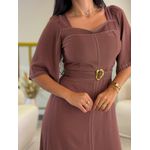 Vestido Linda Marrom