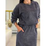 Conjunto Maju Cinza Estonado