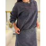 Conjunto Maju Cinza Estonado