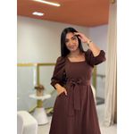 Vestido Bella Marrom