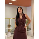 Conjunto Louise Marrom