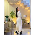 Vestido Emily Creme E Preto