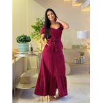 Vestido Juliene Bordo