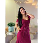 Vestido Juliene Bordo