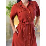 Vestido Suzana Terracota
