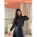 Tricot Jasmine Preto E Branco