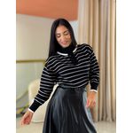 Tricot Jasmine Preto E Branco
