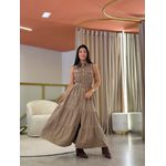 Vestido Catarine Caqui