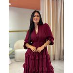 Vestido Aline Bordo