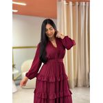 Vestido Aline Bordo