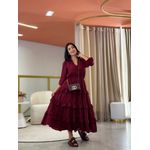 Vestido Aline Bordo