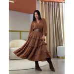 Vestido Aline Marrom