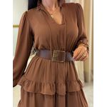 Vestido Aline Marrom