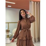 Vestido Aline Marrom