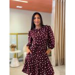 Vestido Antonela Bordo Poá 