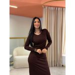 Vestido Pati Marrom
