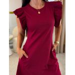 Vestido Allana Vinho