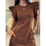 Vestido Allana Marrom