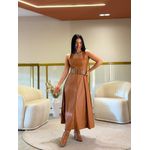 Vestido Taty Caramelo