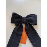 Laço De Luxo Risca De Giz Preto