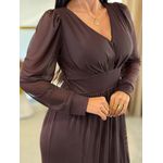 Vestido Rosana Café