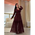 Vestido Rosana Bordo