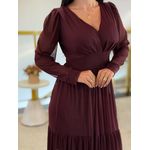 Vestido Rosana Bordo
