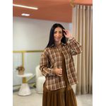 Camisa Babi Xadrez Caramelo