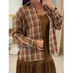 Camisa Babi Xadrez Caramelo