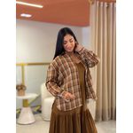 Camisa Babi Xadrez Caramelo