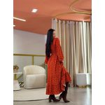 Vestido Bia Terracota Floral