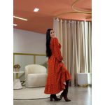Vestido Bia Terracota Floral