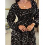 Vestido Bia Preto Floral