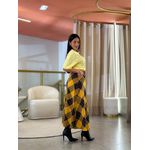 Saia Julia Amarelo E Preto