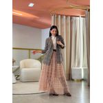Blazer Rebeca Xadrez Marrom