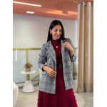 Blazer Rebeca Xadrez Preto