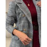 Blazer Rebeca Xadrez Preto