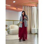 Blazer Rebeca Xadrez Preto
