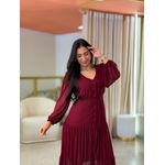 Vestido Valencia Vinho