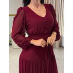 Vestido Valencia Vinho