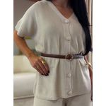 Conjunto Tricot Cleo Creme
