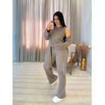 Conjunto Valentina Tricot 3 Peças Capuccino