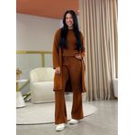 Conjunto Valentina Tricot 3 Peças Terracota