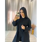 Conjunto Valentina Tricot Preto 3 Peças 