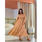 Vestido Bia Nude Floral