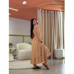 Vestido Bia Nude Floral