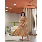Vestido Bia Nude Floral