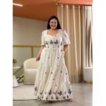 Vestido Plus Sofia Cru Linho